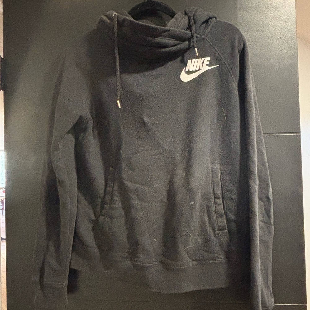 Nike Black Hoodie with High Neck